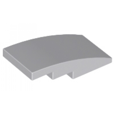 light bluish gray slope curved 4 x 2