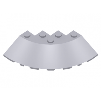 light bluish gray brick round corner 6 x 6 with slope 33 edge facet cutout