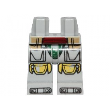 light bluish gray hips and legs with sw boba fett armor small dark red belt and tan pattern