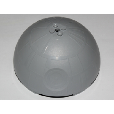 light bluish gray cylinder hemisphere 11 x 11 studs on top - death star half with superlaser 9676