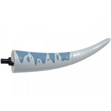 light bluish gray dinosaur tail tyrannosaurus rex brachiosaurus with black rotation joint pin and light bluish gray top with sand blue spots pattern