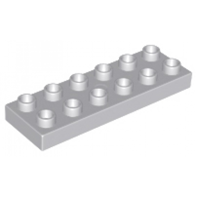 light bluish gray duplo plate 2 x 6