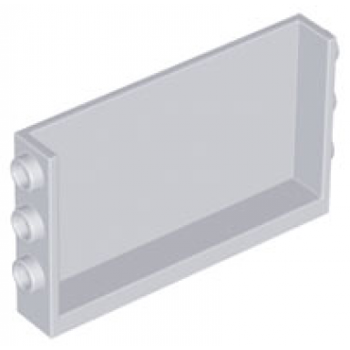 light bluish gray panel 1 x 6 x 3 with studs on sides
