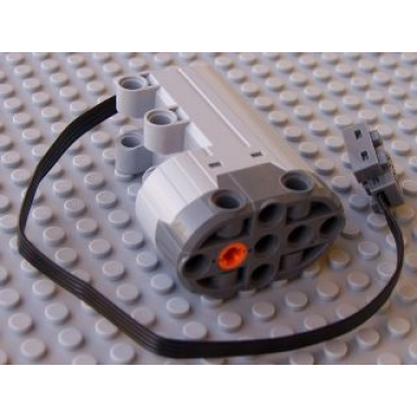 light bluish gray electric motor 9v power functions servo with dark bluish gray bottom