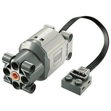 light bluish gray electric motor 9v power functions l with dark bluish gray bottom
