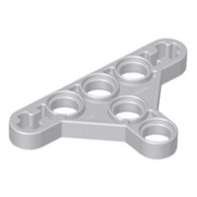 light bluish gray technic liftarm modified triangle thin 3 x 5 with short supports