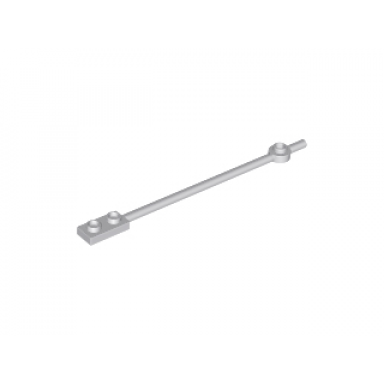 light bluish gray bar 12l with 1 x 2 plate end hollow studs and 1 x 1 round plate end