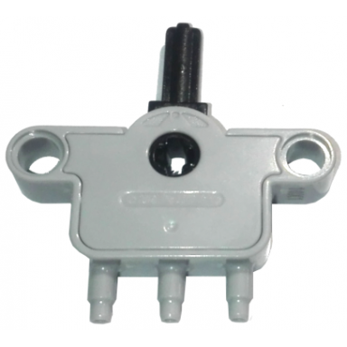 light bluish gray pneumatic switch with pin holes and axle hole