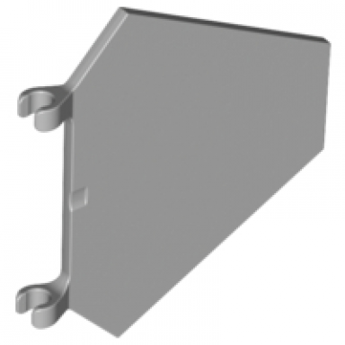 light bluish gray flag 5 x 6 hexagonal