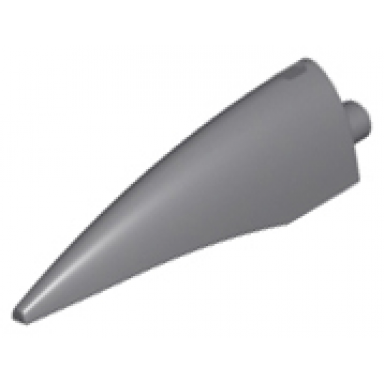 dark bluish gray barb claw horn tooth - large