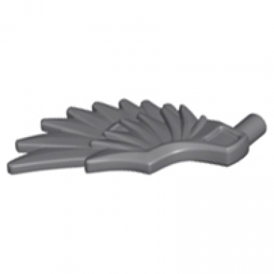 dark bluish gray minifigure wing feathered
