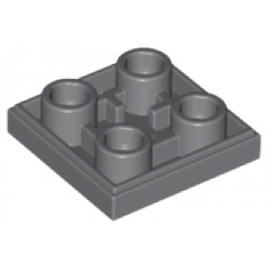 dark bluish gray tile modified 2 x 2 inverted