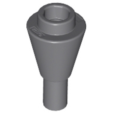 dark bluish gray cone 1 x 1 inverted with bar