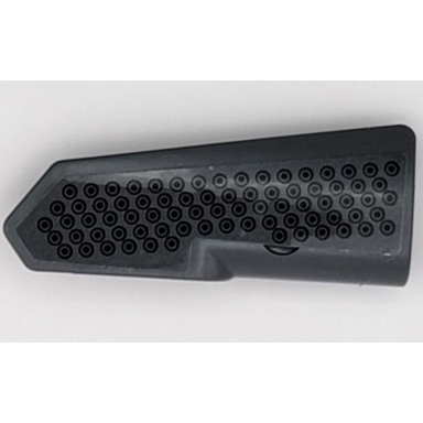 dark bluish gray technic panel fairing 21 very small smooth side b with black tread plate circles pattern sticker - set 42080