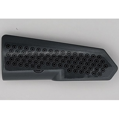 dark bluish gray technic panel fairing 22 very small smooth side a with black tread plate circles pattern sticker - set 42080