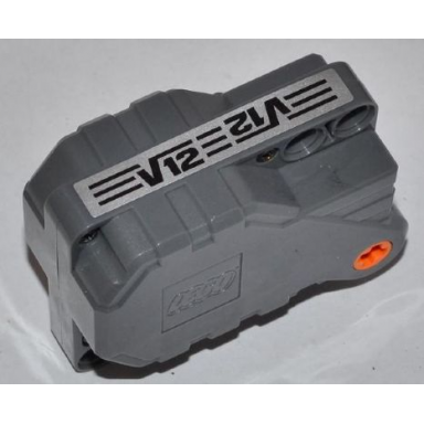 pullback motor 6 x 5 x 3 with black stripes and v12 pattern sticker - set 42011