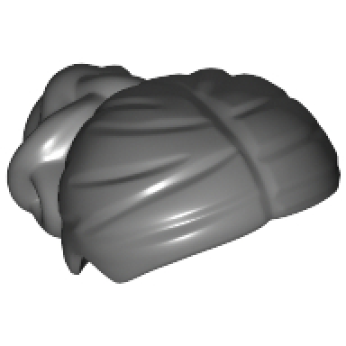 dark bluish gray minifigure hair female with elaborate knot bun