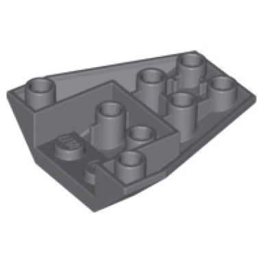 dark bluish gray wedge 4 x 4 triple inverted with connections between 4 studs