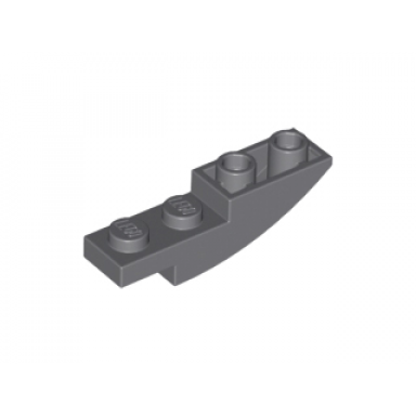 dark bluish gray slope curved 4 x 1 inverted