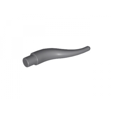 dark bluish gray cattle horn long