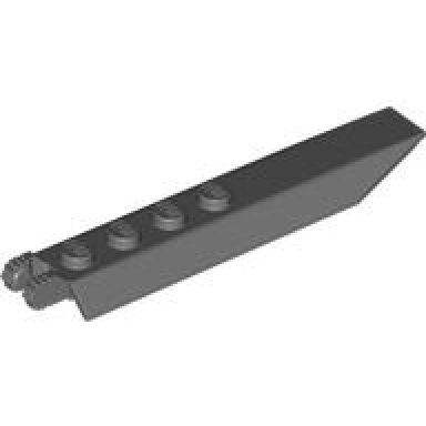 dark bluish gray hinge plate 1 x 8 with angled side extensions squared plate underside