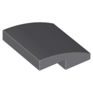 dark bluish gray slope curved 2 x 2 x 2 3