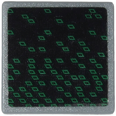 dark bluish gray road sign 2 x 2 square with open o clip with dark green rhombuses on black background pattern sticker - set 71712