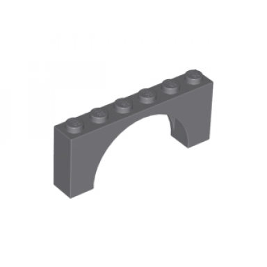 dark bluish gray arch 1 x 6 x 2 - medium thick top without reinforced underside
