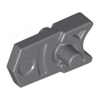 dark bluish gray projectile launcher part trigger for gun mini blaster shooter