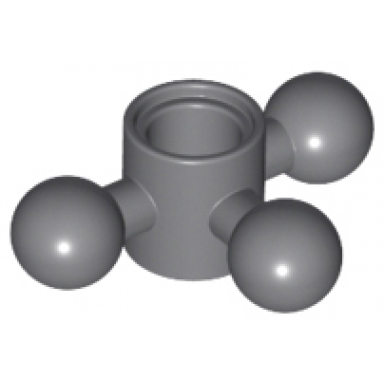 dark bluish gray technic steering arm with 3 tow ball compact