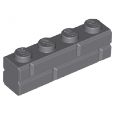 dark bluish gray brick modified 1 x 4 with masonry profile
