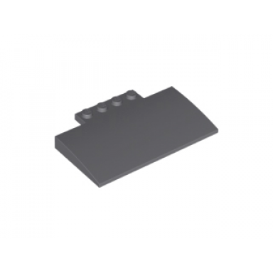 dark bluish gray slope curved 5 x 8 x 2 3 with 4 studs