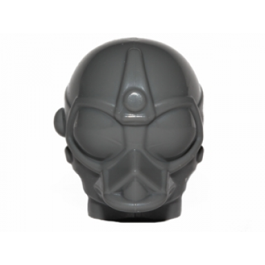 dark bluish gray minifigure head modified sw ra-7 series protocol droid plain