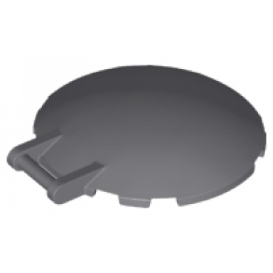 dark bluish gray dish 6 x 6 inverted with bar handle