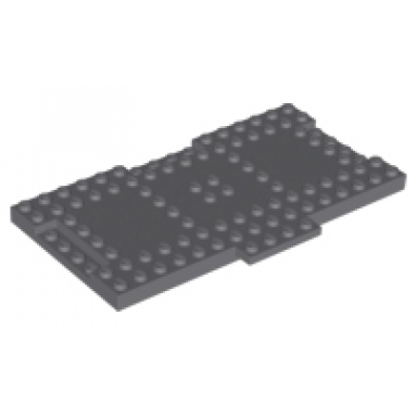 dark bluish gray brick modified 8 x 16 x 2 3 with 1 x 4 indentations and 1 x 4 plate