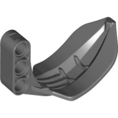 dark bluish gray technic grabber arm claw hook with 3l liftarm thick type 2