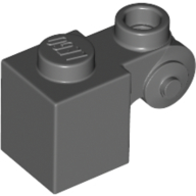 dark bluish gray brick modified 1 x 1 with scroll with hollow stud