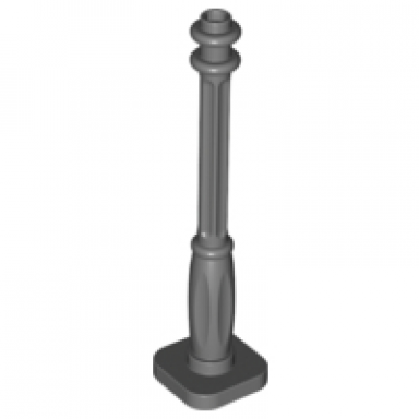 dark bluish gray support 2 x 2 x 7 lamp post 6 base flutes