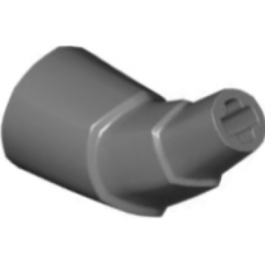 dark bluish gray dragon tail horn section stepped