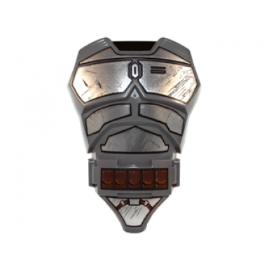 dark bluish gray large figure torso with sw mandalorian armor pattern jango