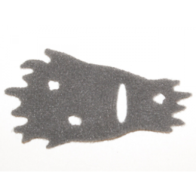 dark bluish gray minifigure cape cloth tattered with holes fur effect