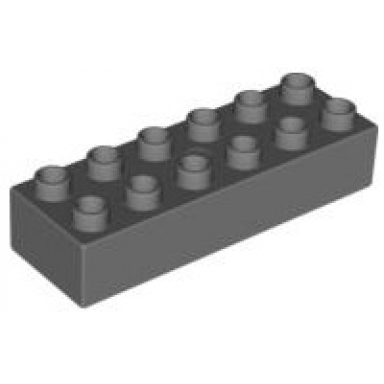dark bluish gray duplo brick 2 x 6