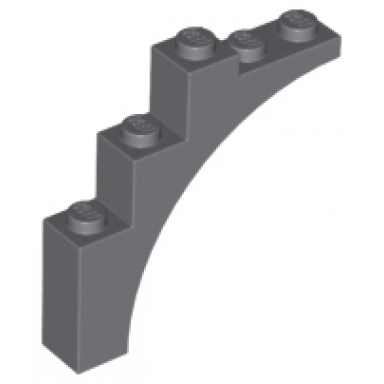 dark bluish gray arch 1 x 5 x 4 - continuous bow