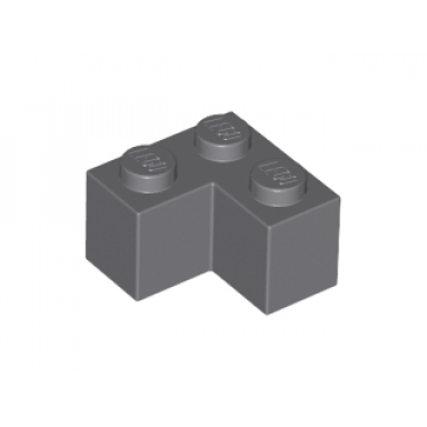 dark bluish gray brick 2 x 2 corner