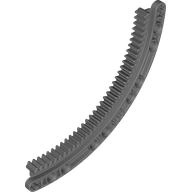 dark bluish gray technic gear rack 11 x 11 curved