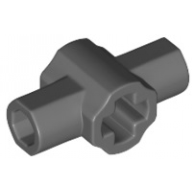 dark bluish gray technic axle connector hub with two bar holders perpendicular lightsaber hilt