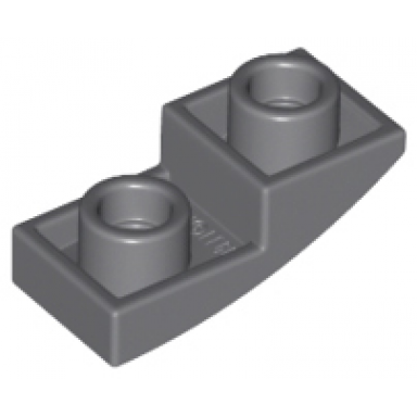 dark bluish gray slope curved 2 x 1 x 2 3 inverted