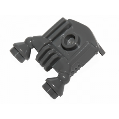 dark bluish gray minifigure jet pack with nozzles and stud