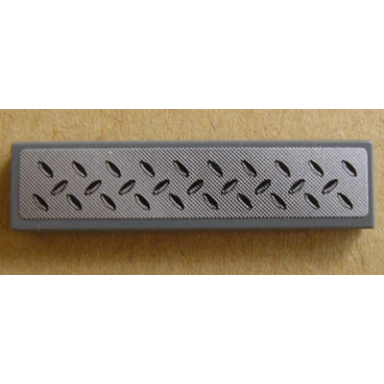 dark bluish gray tile 1 x 4 with tread plate pattern sticker - set 8134
