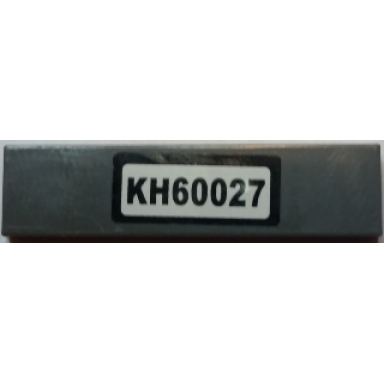dark bluish gray tile 1 x 4 with kh60027 pattern sticker - set 60027